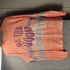 Simply Southern Be the Good TieDye Long Sleeve Tee Large